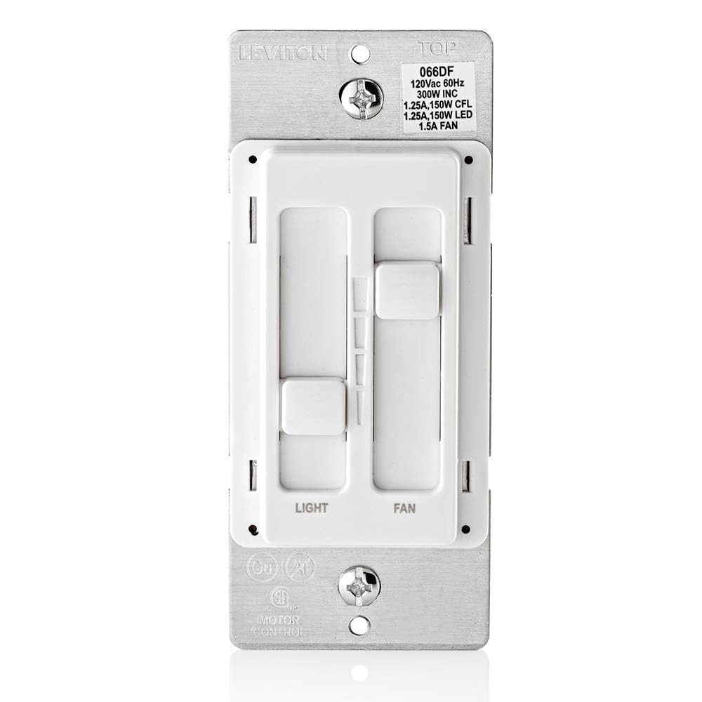 Leviton SureSlide Ceiling Fan Control and Dimmer Switch for